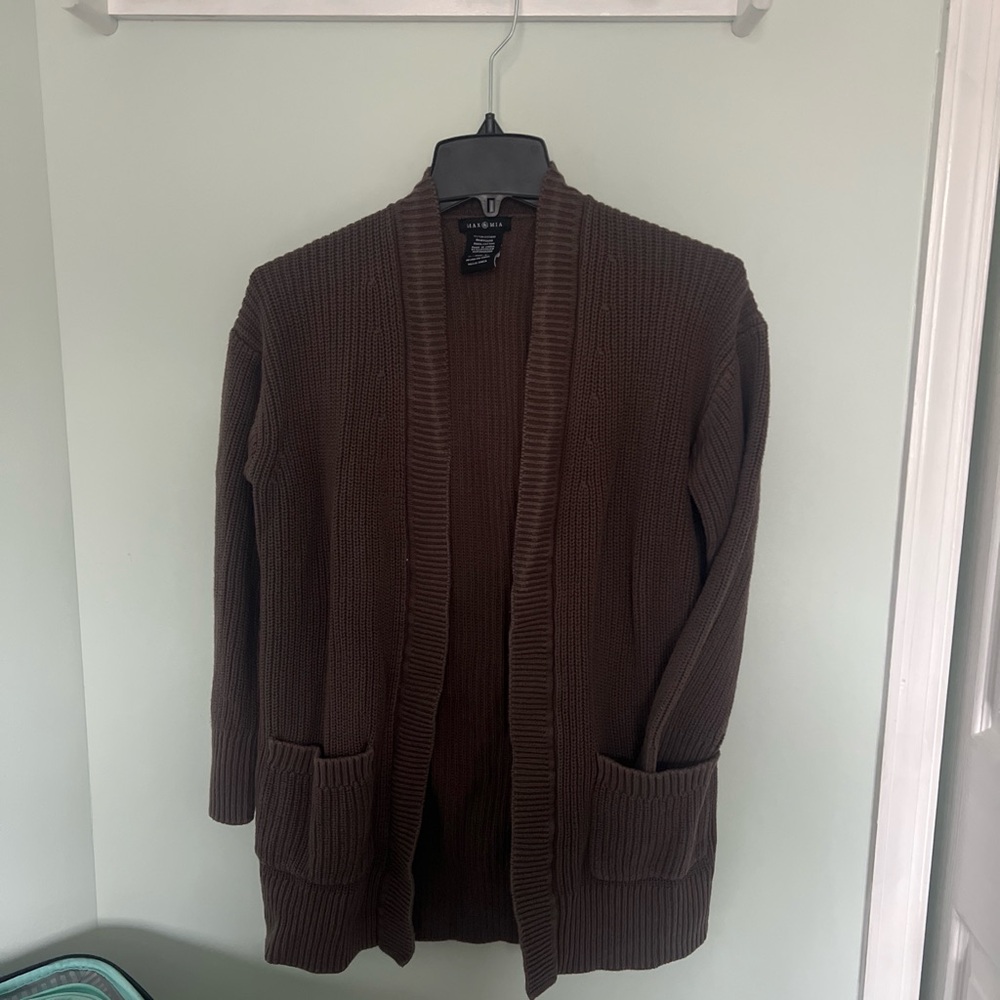 Brown Cardigan Sweater - Picture 2 of 3